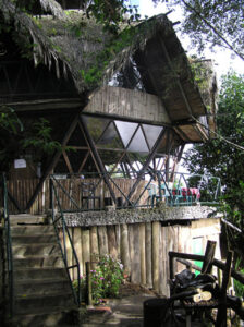 Richard Brommer A visitor to a cloud forest reserve in Ecuador can experience life in an ecological tree house like this one. 